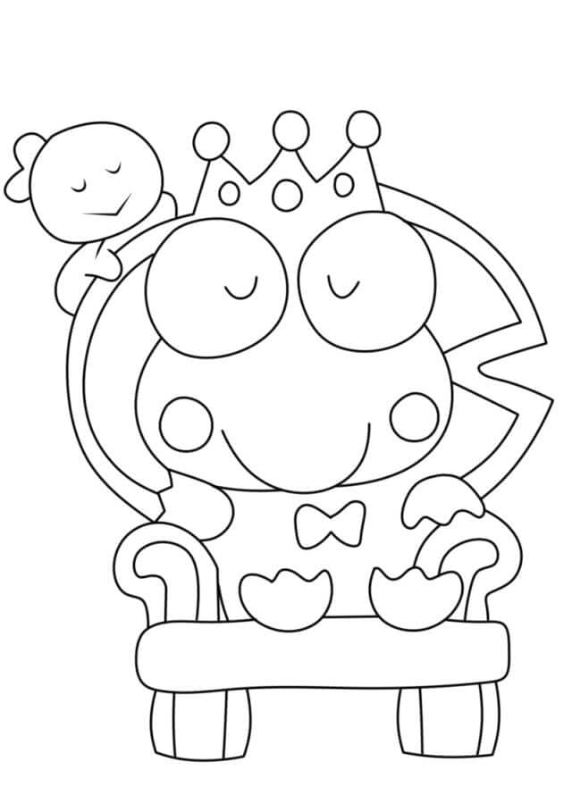 Keroppi Di Atas Tahta