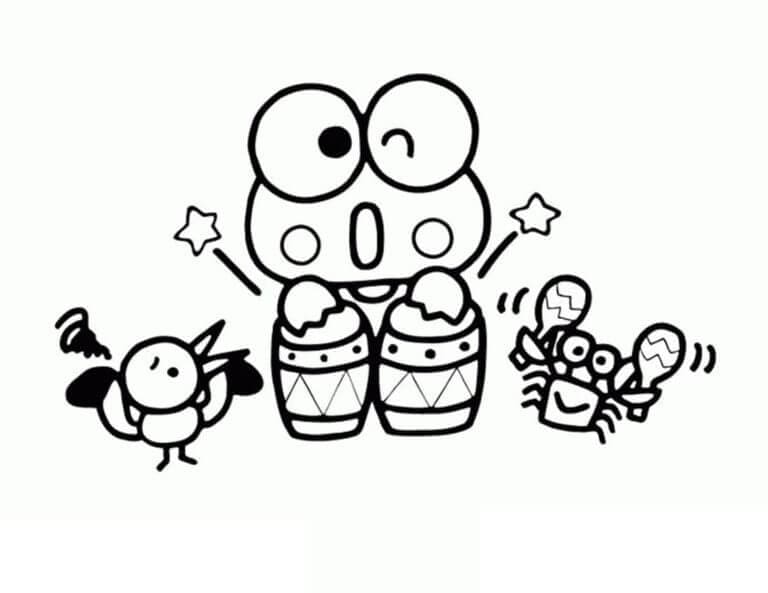 Keroppi Mainkan Musikal