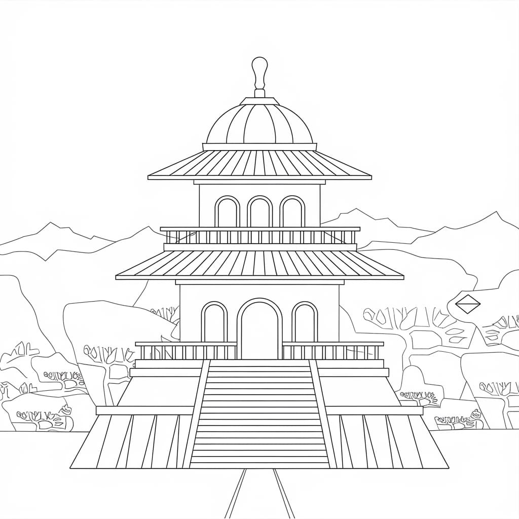 Klenteng yang sangat sederhana