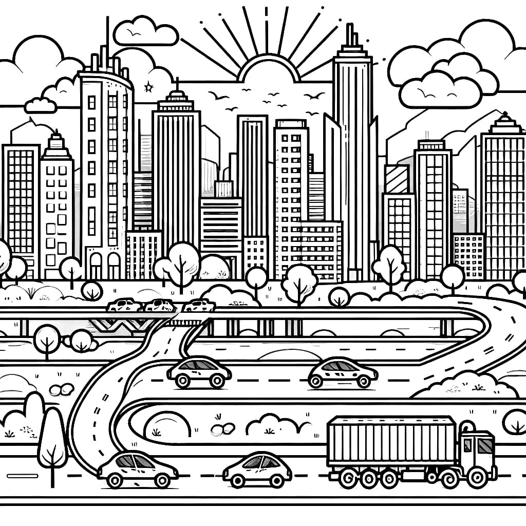 Kota dengan matahari