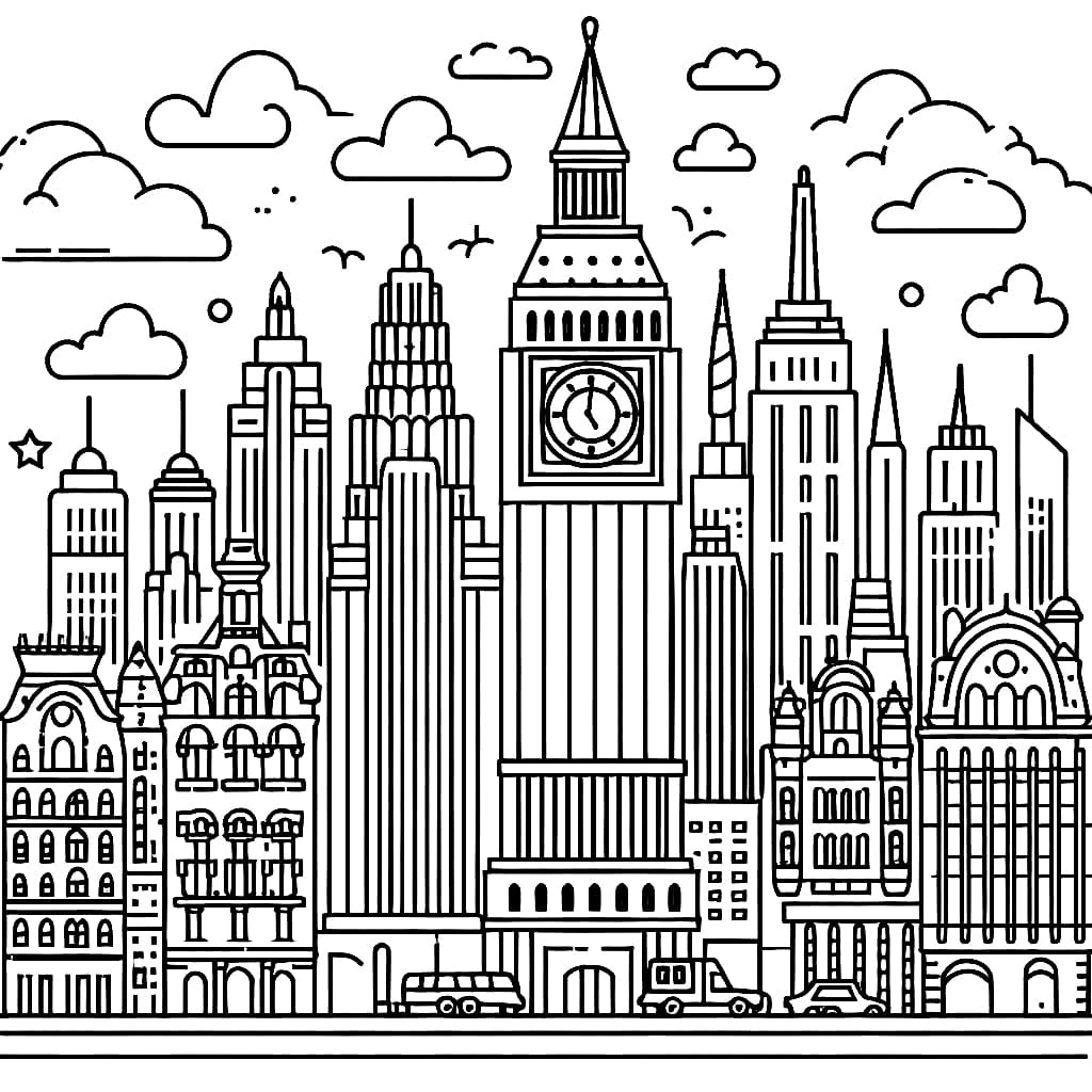 Kota dengan menara jam