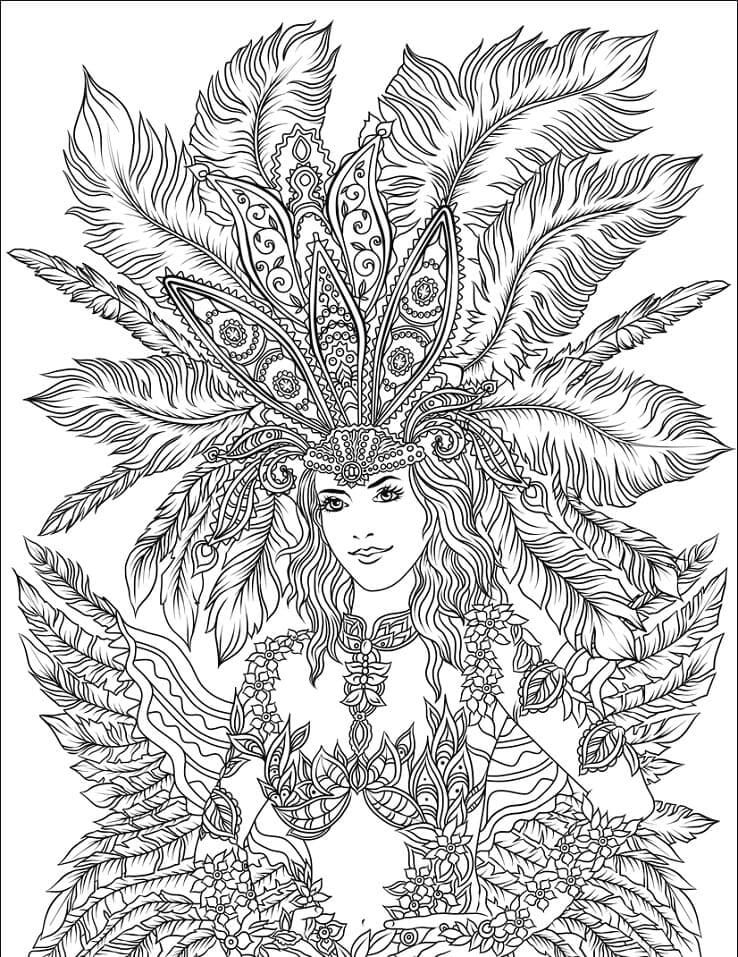 Penari Samba di Karnaval Brasil