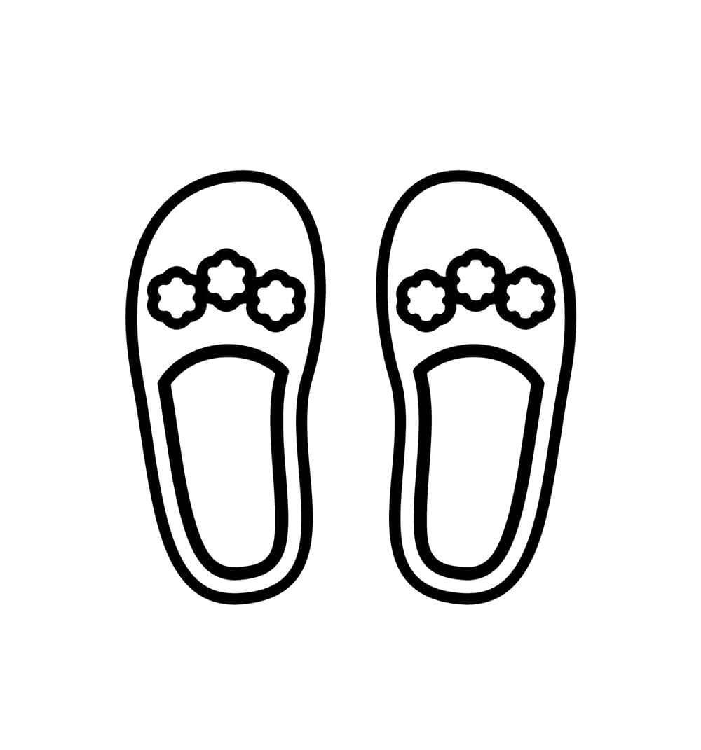 Sandal bermotif