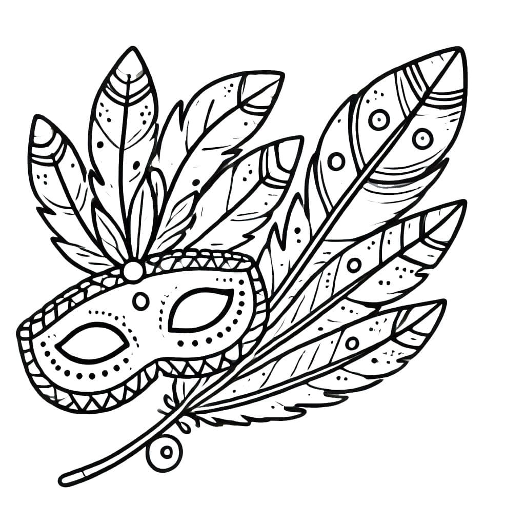 Topeng Karnaval Sederhana