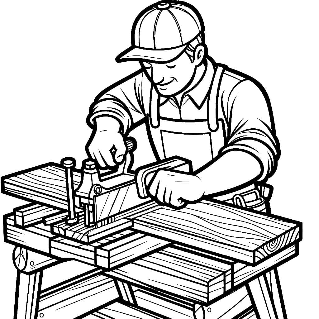 Tukang kayu dapat dicetak gratis