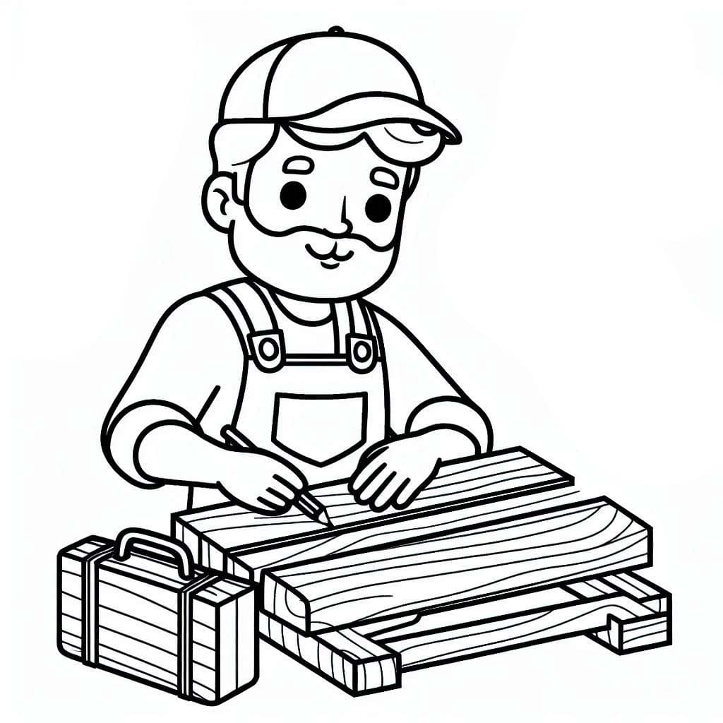 Tukang kayu yang penuh perhatian