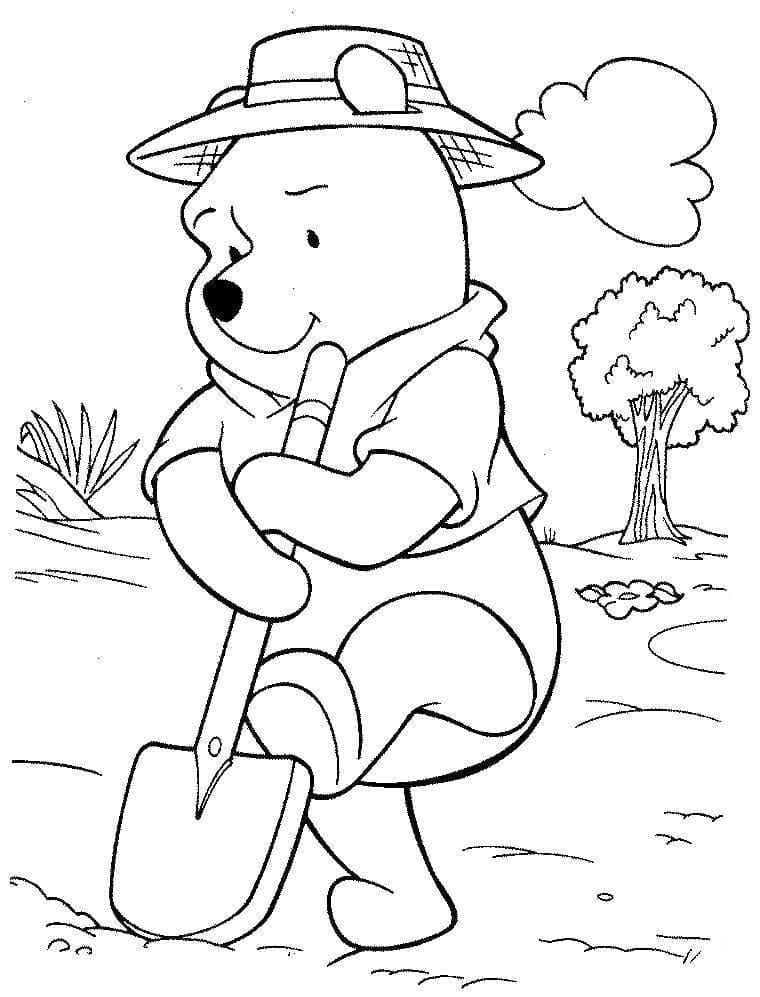 Winnie the Pooh di Kebun