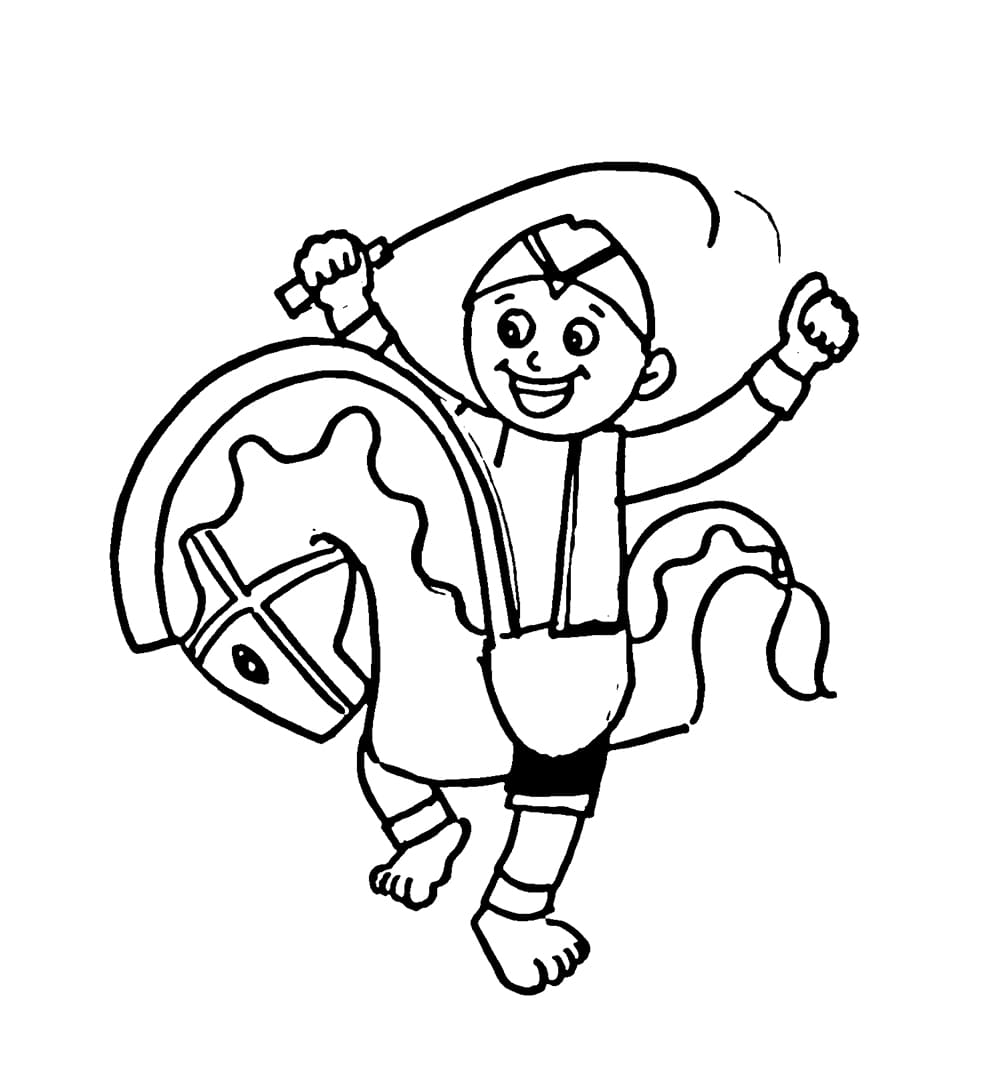 Anak laki-laki dan Jaranan