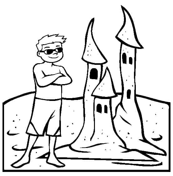 Anak Laki-laki dengan Istana Pasir