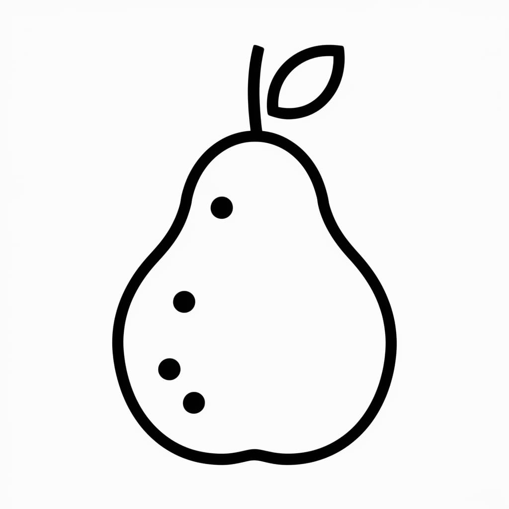 Buah pir sangat sederhana