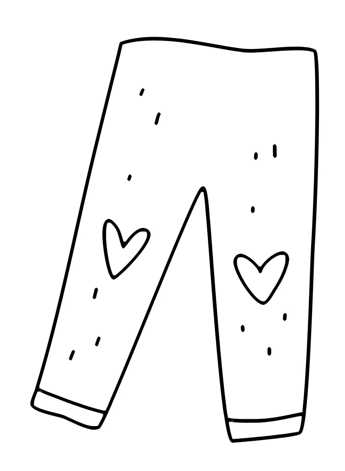 Celana panjang berbentuk hati