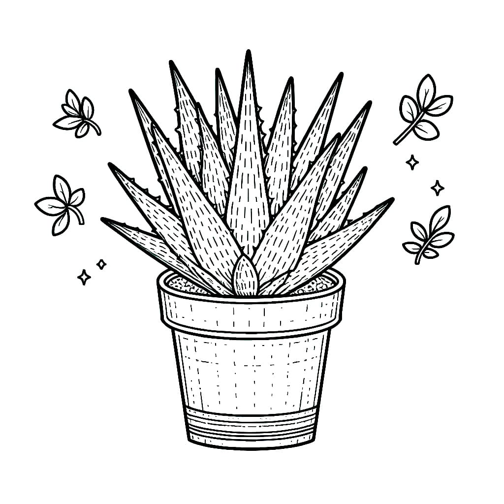 Desain Pot Lidah Buaya