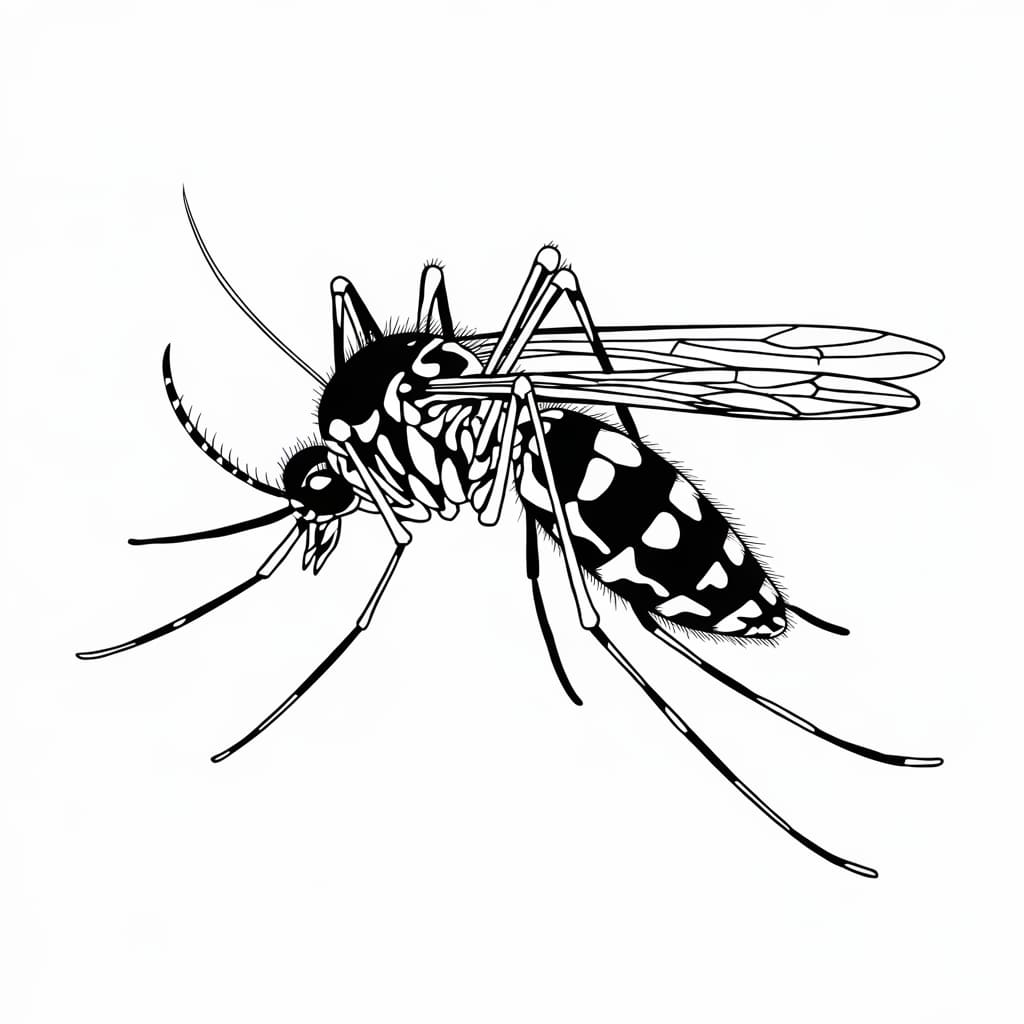 Gambar nyamuk normal