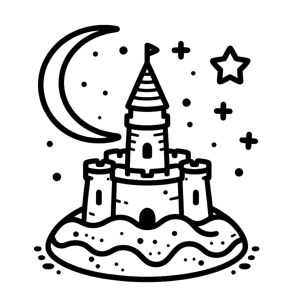 Istana pasir dan bulan