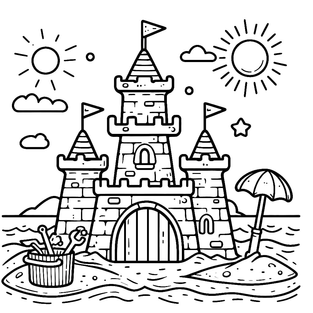 Istana pasir yang sangat bagus