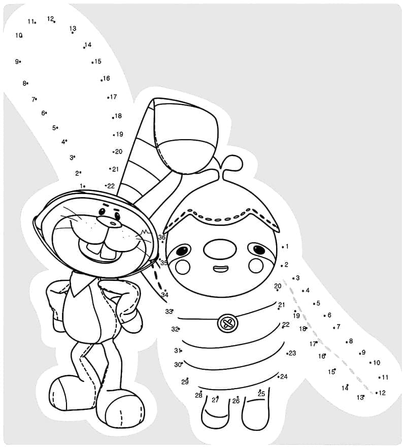 Karakter Rainbow Ruby titik ke titik