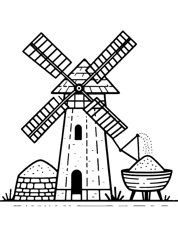 Kincir angin bekerja