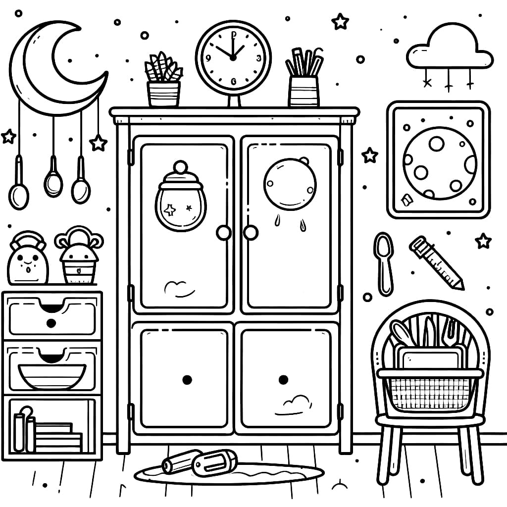 Lemari di malam hari