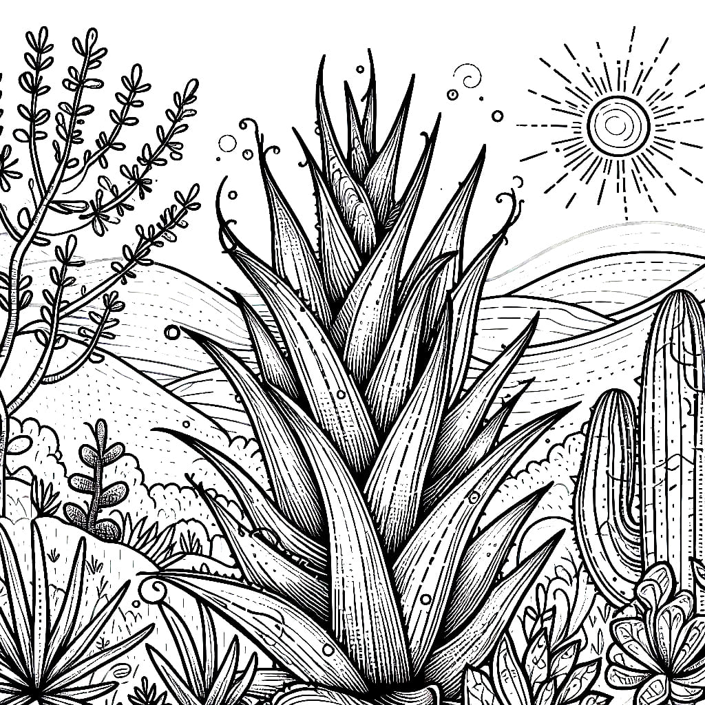 Lidah buaya di gurun