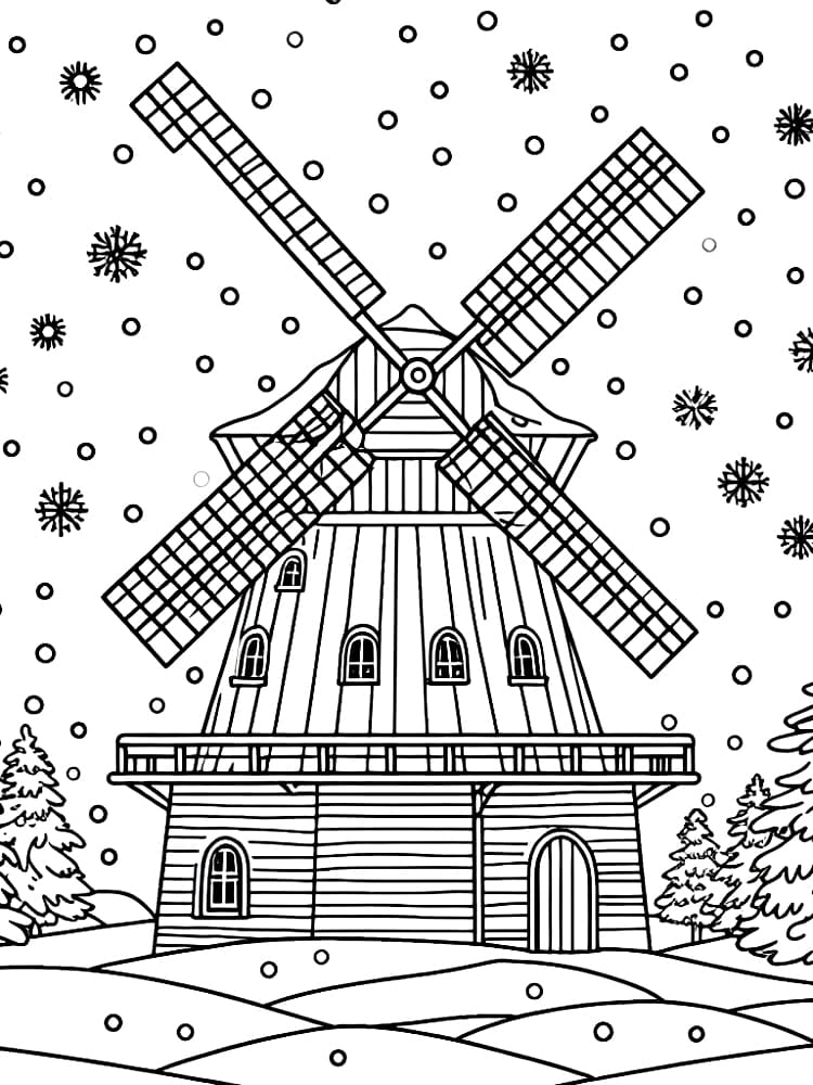 Musim dingin kincir angin