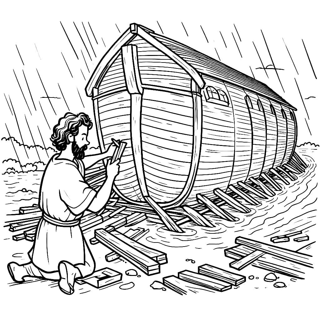 Nuh membangun bahtera