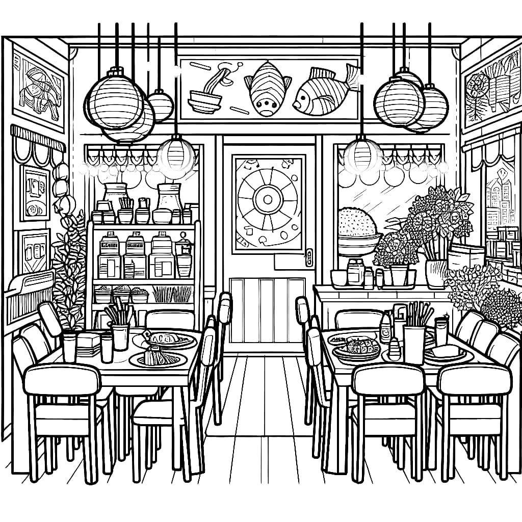 Restoran kecil yang nyaman