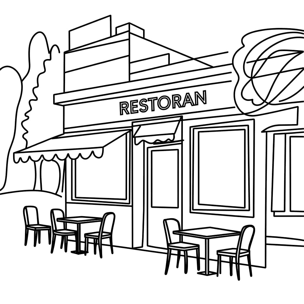 Restoran yang sangat mendasar