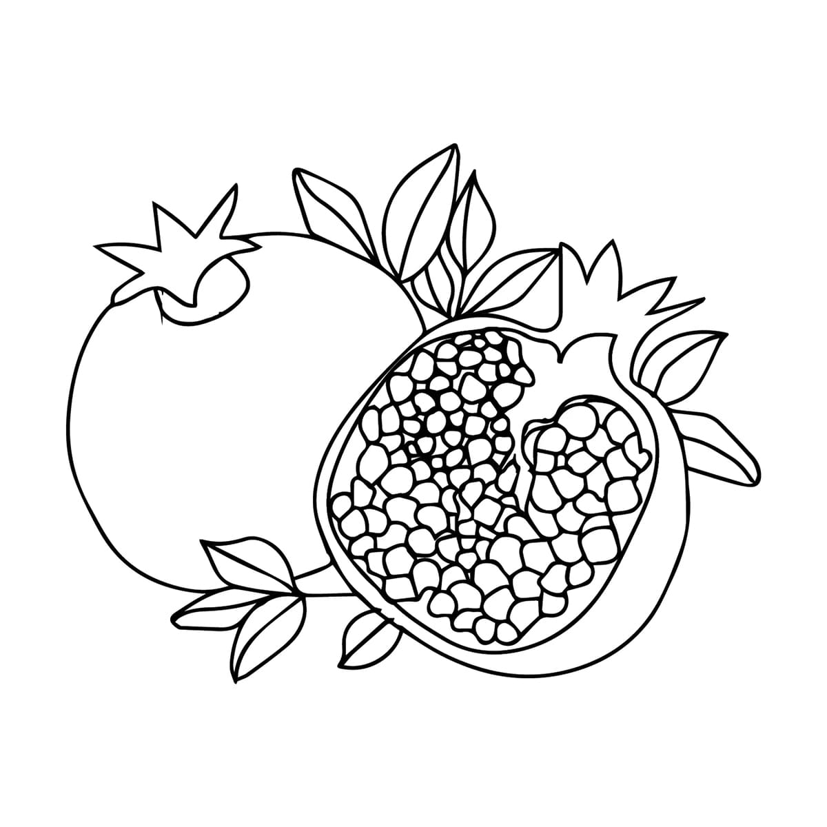 Sederhana bebas buah delima