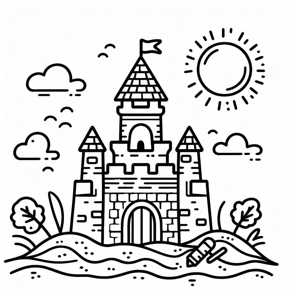 Sederhana Istana pasir