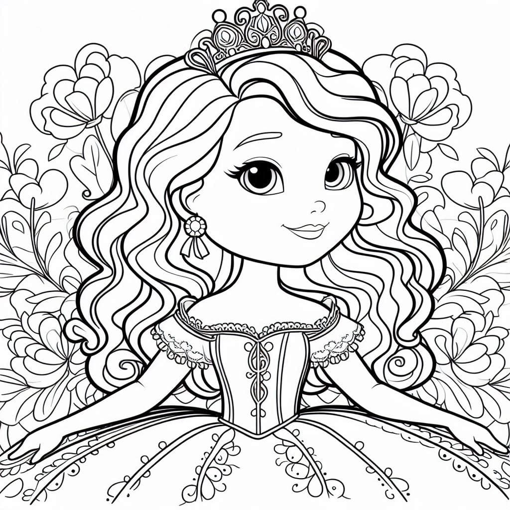 Sofia cantik dengan bunga