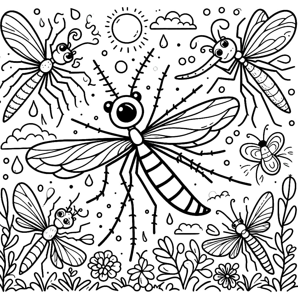 Tiga Nyamuk dan Matahari