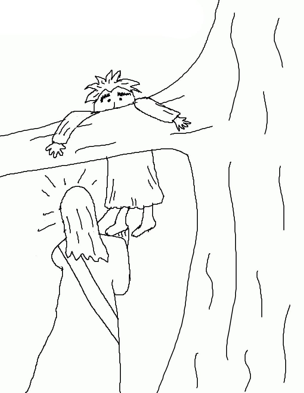 Yesus bersama Zakheus di pohon