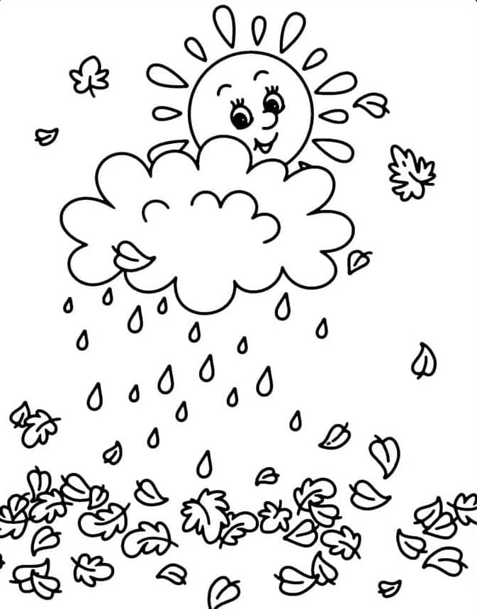 Awan hujan dan matahari