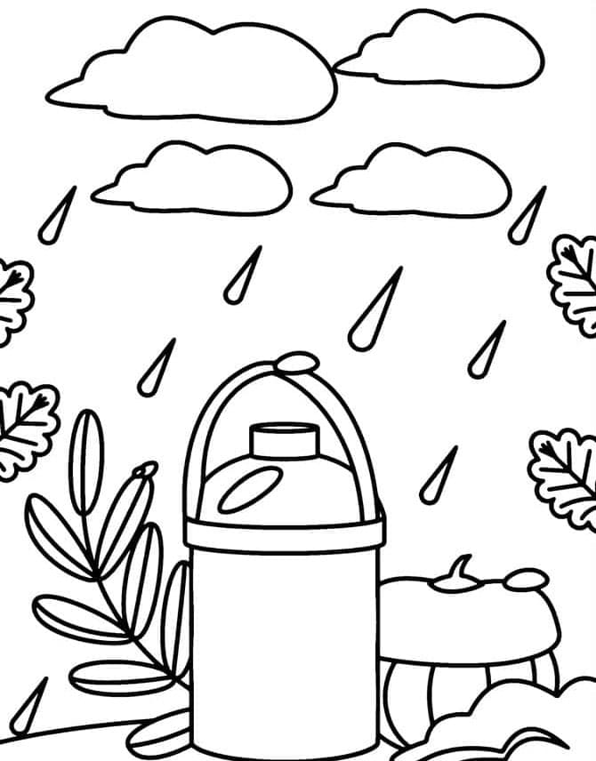 Awan hujan dapat dicetak gratis