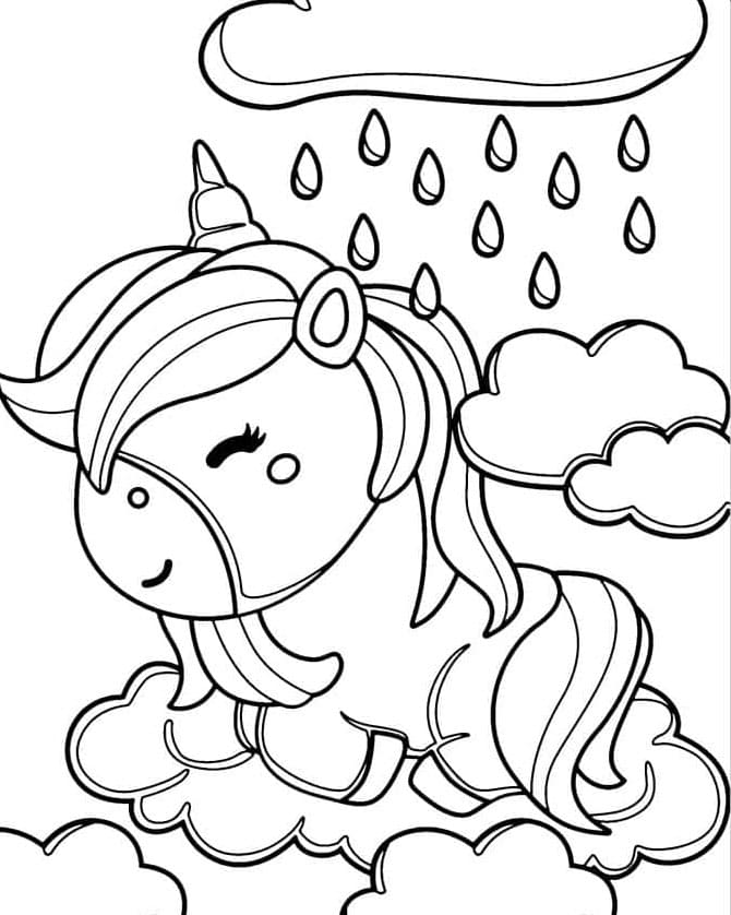 Awan hujan di unicorn