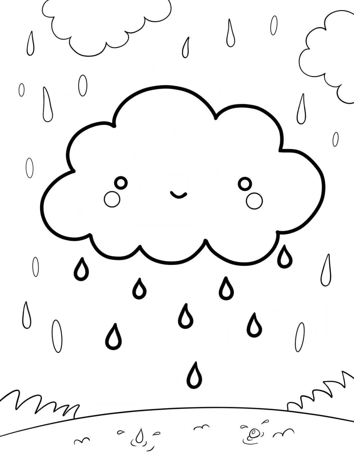 Awan hujan lucu banget