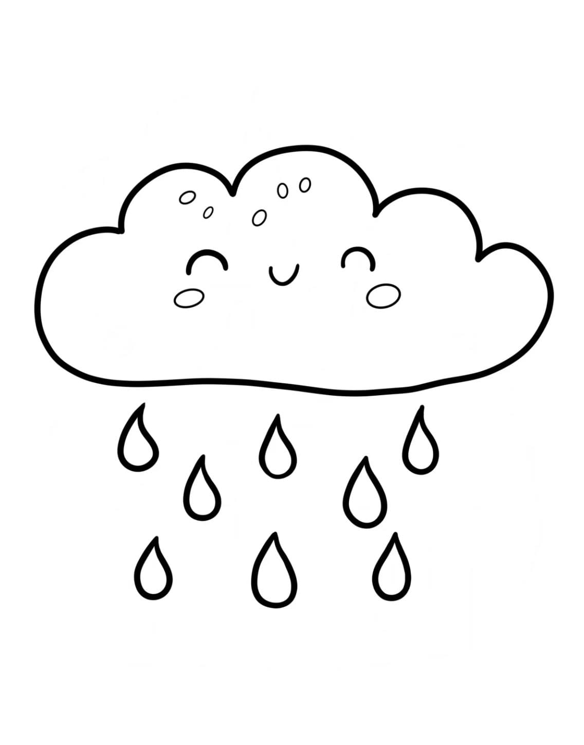 Awan hujan tersenyum