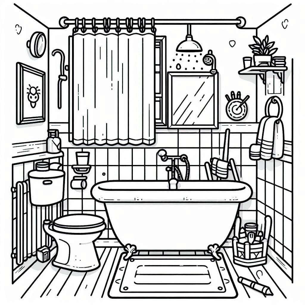 Kamar mandi untuk dicetak