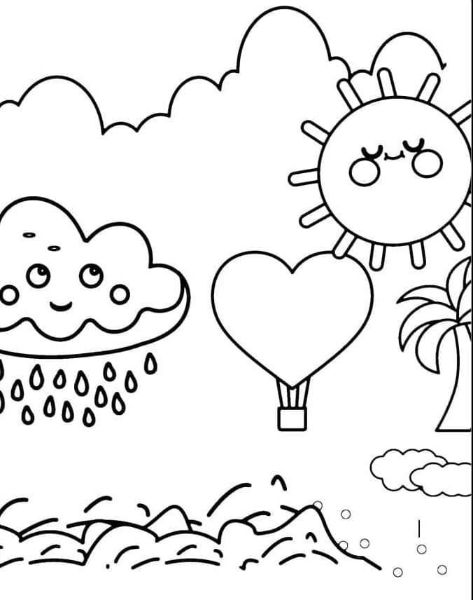 Matahari dan awan hujan