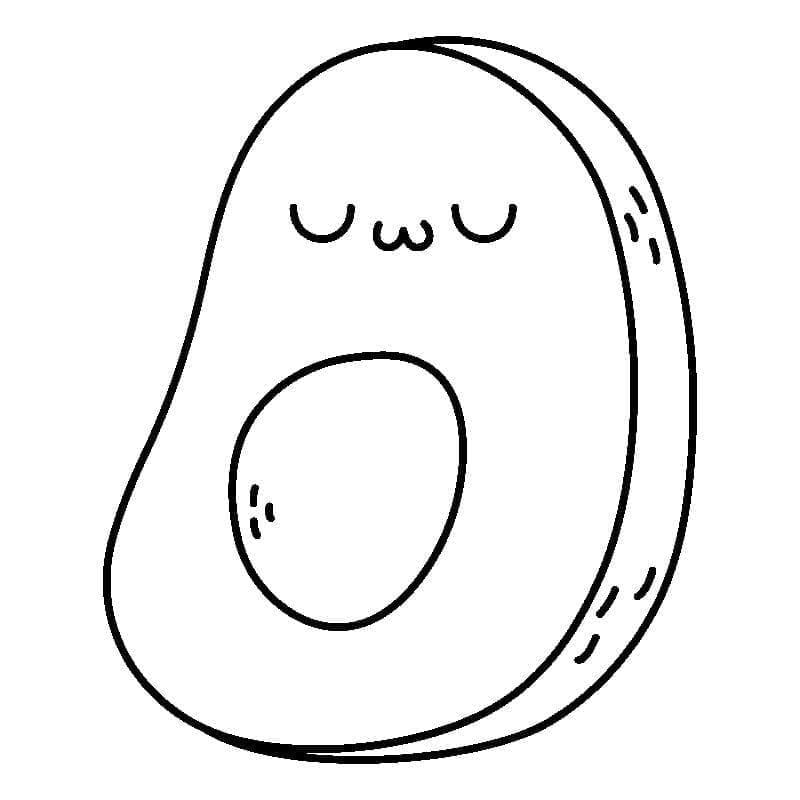 Alpukat Lucu yang Dapat Dicetak