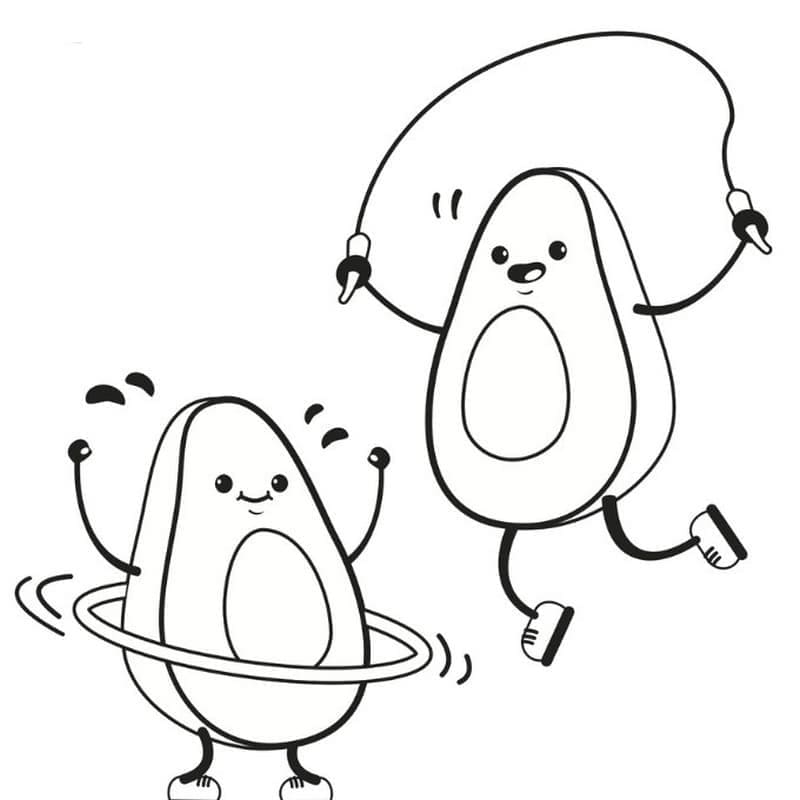 Alpukat yang sangat lucu