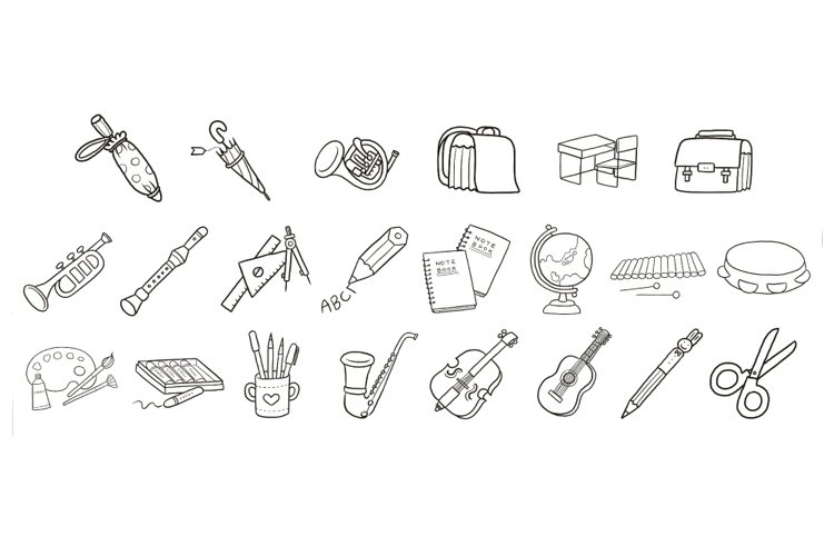 Gratis Peralatan Sekolah Cetak