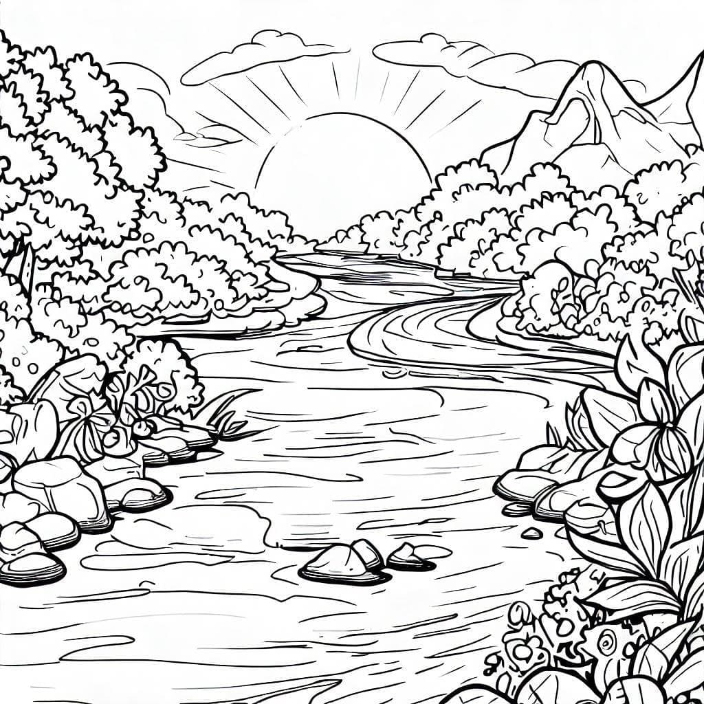 Sungai yang sangat indah