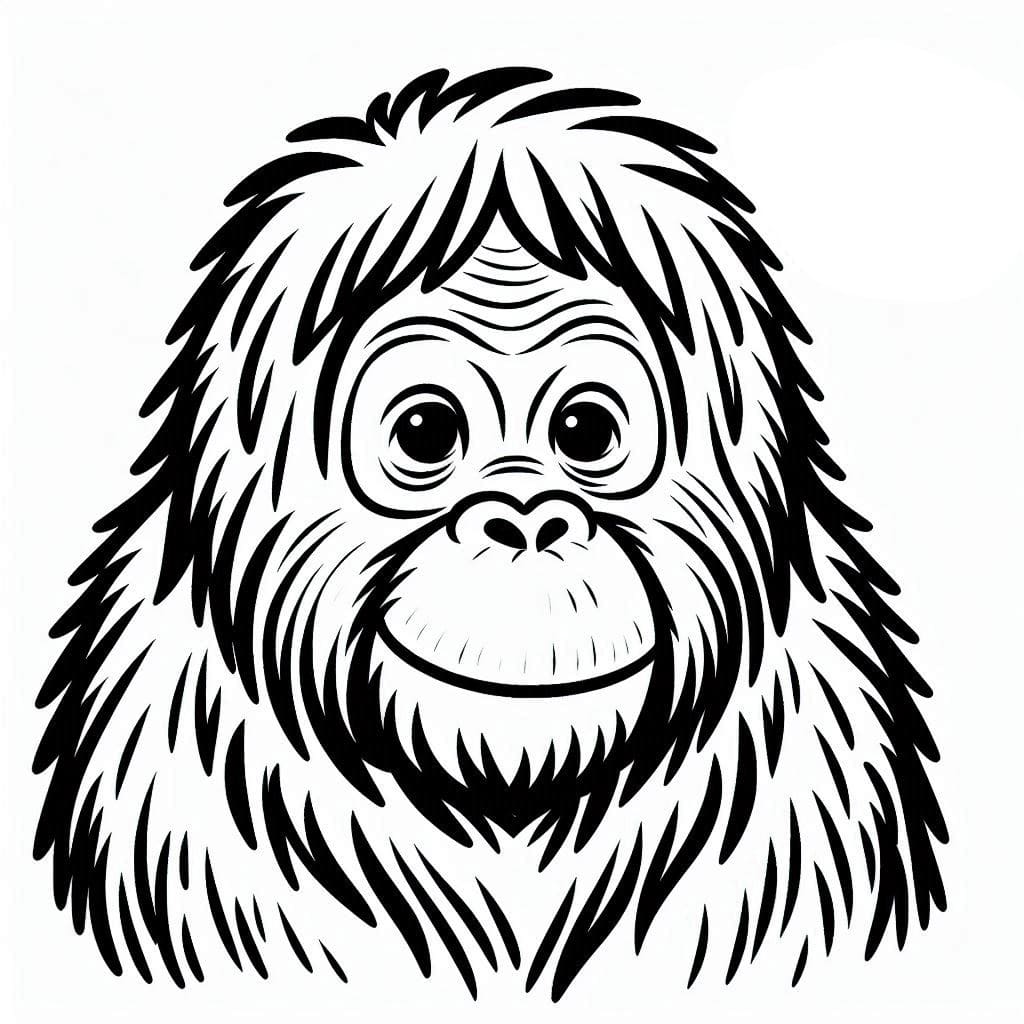 Cetak gratis orangutan