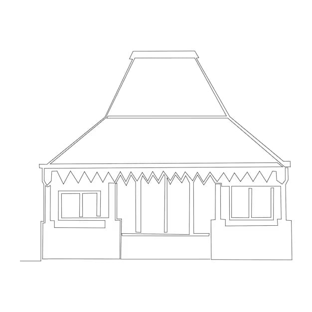 Garis besar Rumah Joglo