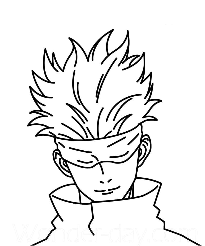 Gojo Satoru dari Anime Jujutsu Kaisen
