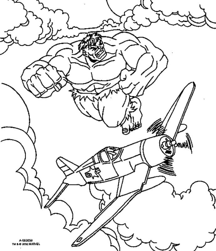 Hulk vs Pesawat