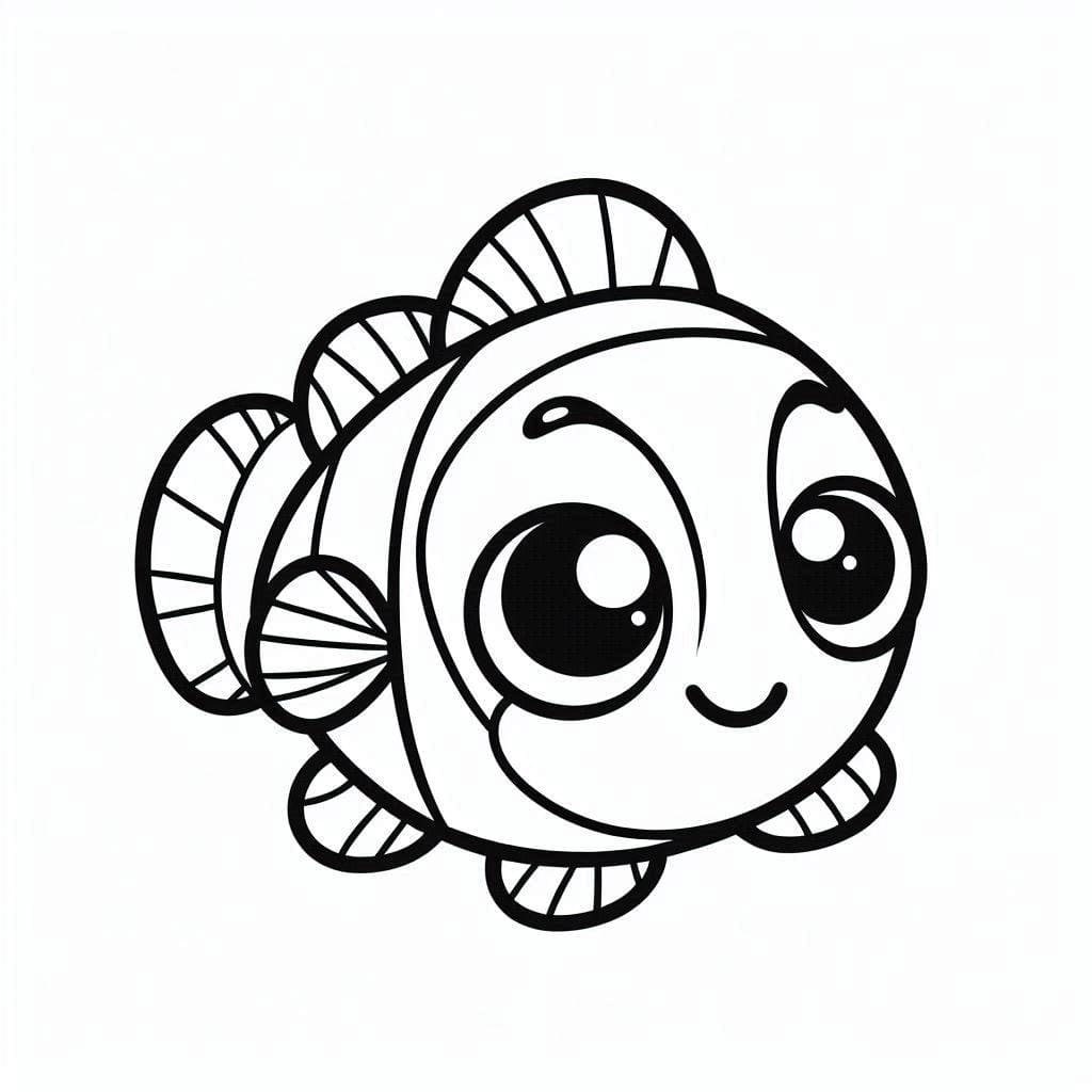 Ikan badut untuk dicetak