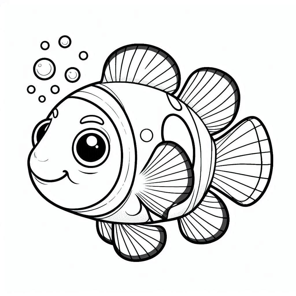 Ikan Badut yang Bahagia