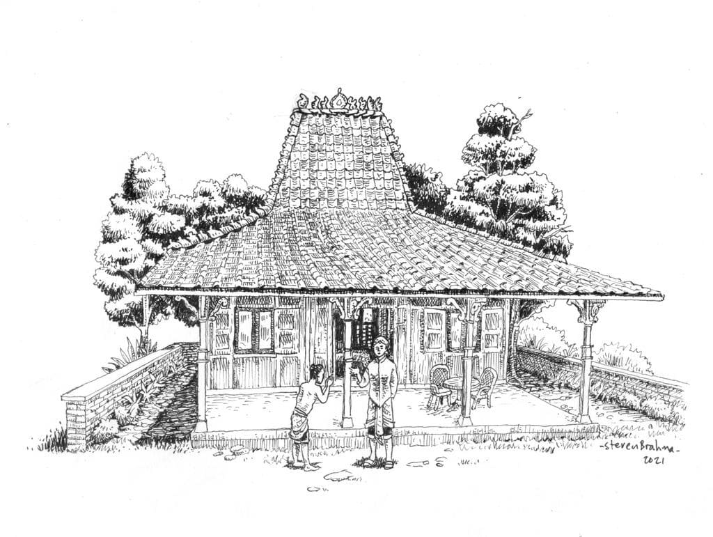 Kartun Rumah Joglo